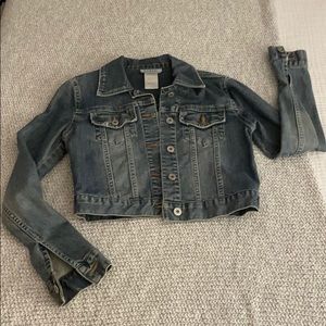 Guess cropped denim jacket, size S